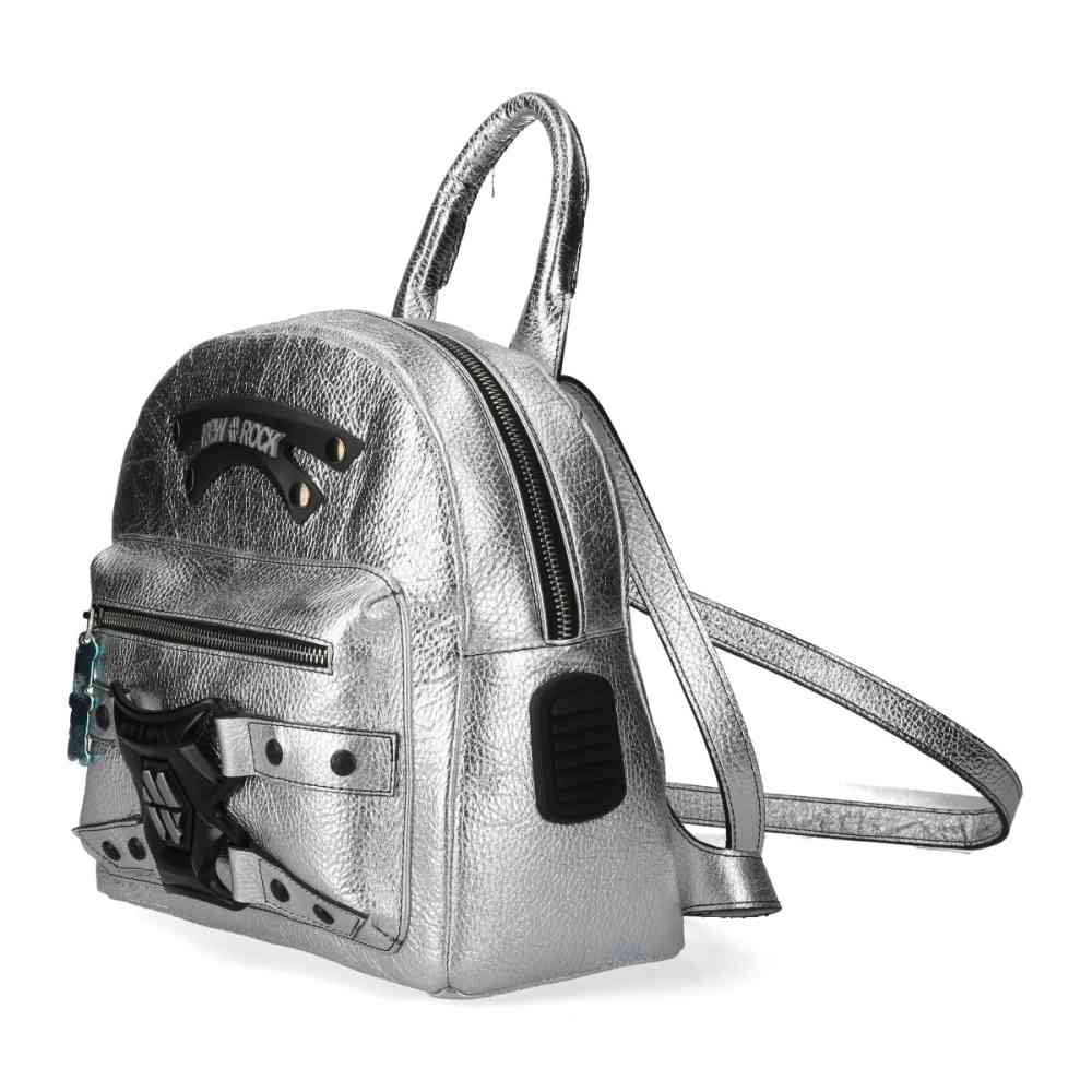 New Rock - MBACKBAG07S3 Sac à dos - Couleur argent